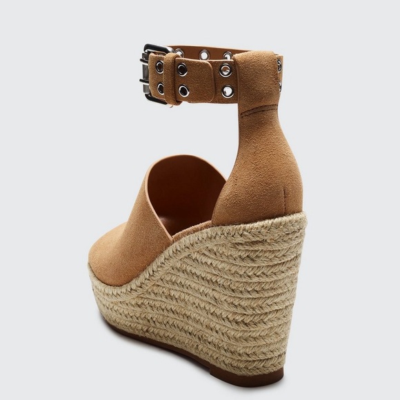 Rag & Bone Anteros Espadrille Wedge Suede Heeled Sandal Size EU 38.5 / 8.5 US - Picture 4 of 12